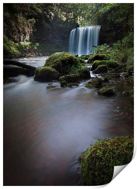  Waterfall Country Sgwd yr Eira  Print by Leighton Collins