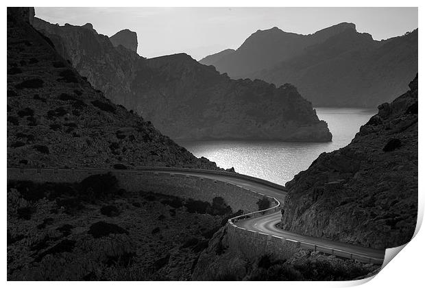  Road to Cap de Formentor Print by Leighton Collins