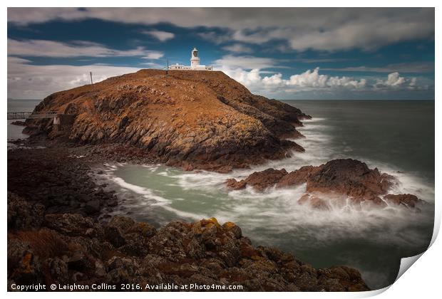 Strumble Head Lighthouse Print by Leighton Collins