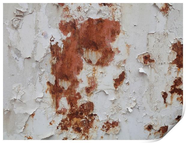 Flaking paint Print by Leighton Collins