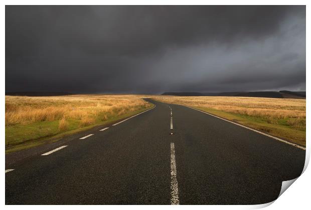 The road to Penyfan Print by Leighton Collins