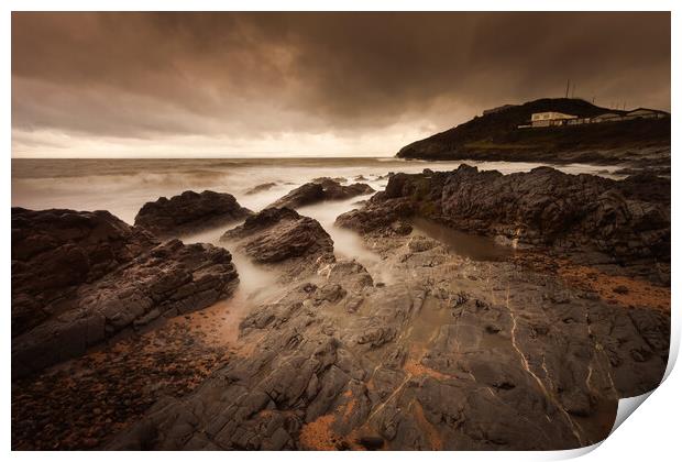 Stormy Bracelet Bay Print by Leighton Collins