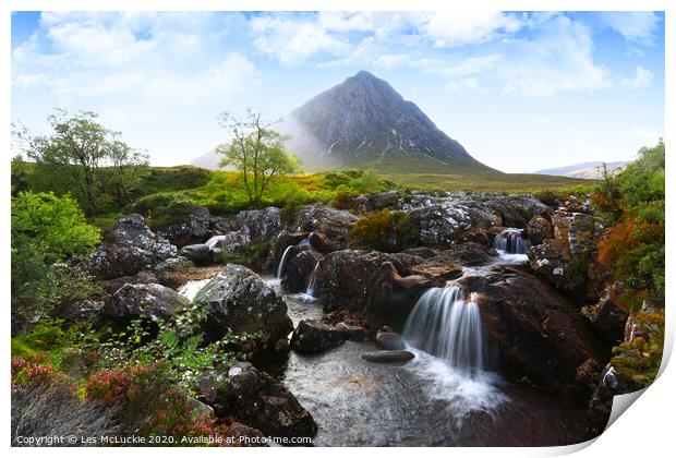 Majestic Buachaille Etive Mor Print by Les McLuckie