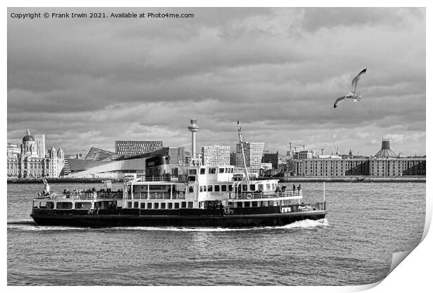 The Mersey Ferry boat Royal Iris. Print by Frank Irwin