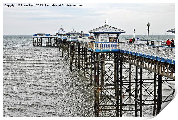 The famous Victorian Llandudno Pier Print by Frank Irwin