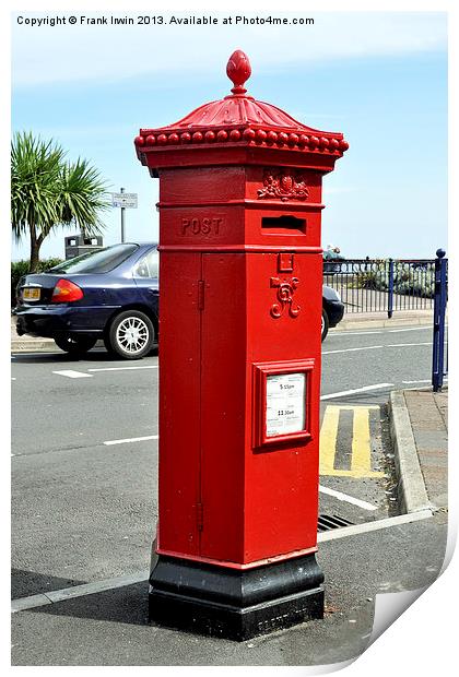 Victorian Letter (Pillar) Box Print by Frank Irwin