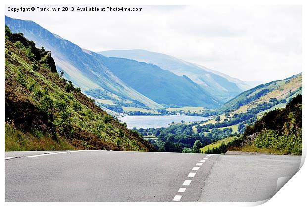 The stunning view of Tal-y-Llyn from the A487 Print by Frank Irwin