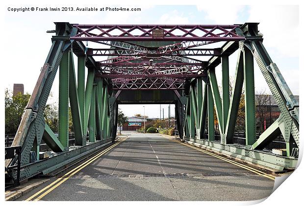 A Bascule Bridge in Birkenhead UK Print by Frank Irwin