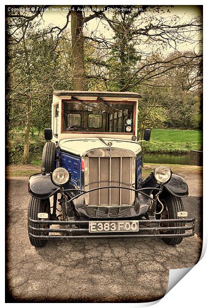 Asquith – replica Vintage Car. Print by Frank Irwin