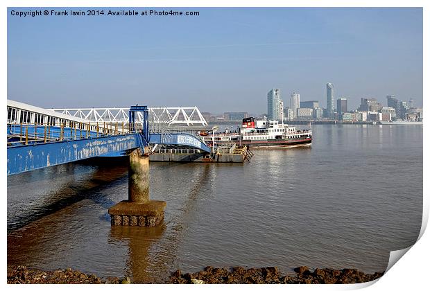 Snowdrop leaving Seacombe Ferry Print by Frank Irwin