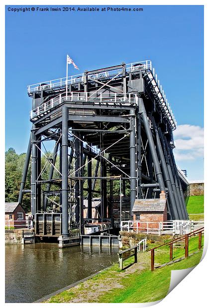 The Anderton Boat Lift Print by Frank Irwin