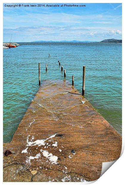 The Pier at Rhos-on-Sea, North Wales Print by Frank Irwin