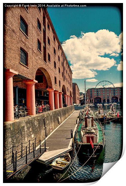  Liverpool’s Royal Albert Dock – Grunged Print by Frank Irwin