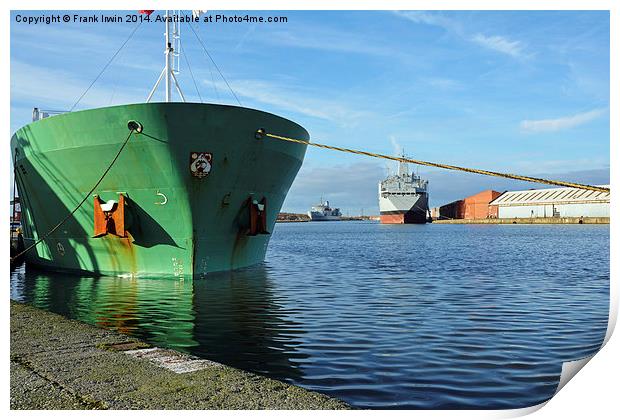  A pleasing dockland vista Print by Frank Irwin