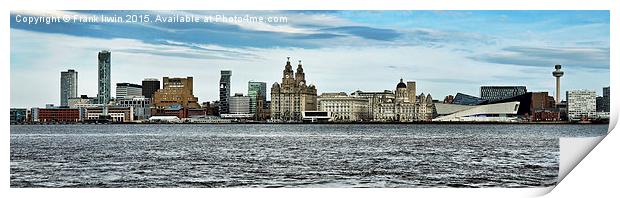  Liverpool's Iconic waterfront Print by Frank Irwin