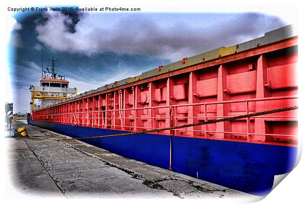 MV Richelieu in Birkenhead Docks, Wirral, UK Print by Frank Irwin