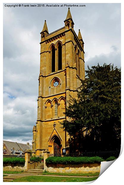  St Michaels & All Angels church, Broadway Print by Frank Irwin