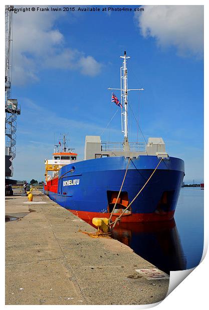MV Richilieu unloading her cargo in Birkenhead Doc Print by Frank Irwin