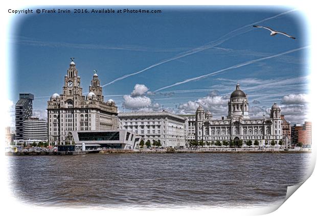 Liverpool's Iconic "Three Graces" Print by Frank Irwin