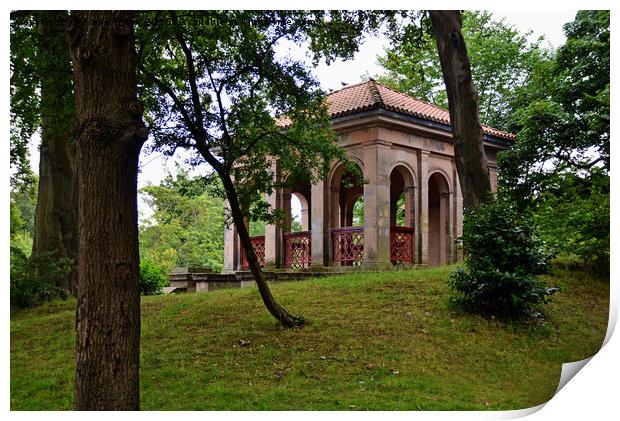 Birkenhead Parks iconic Boathouse Print by Frank Irwin