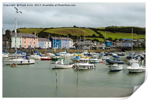 Aberaeron close to Aberystwyth Print by Frank Irwin