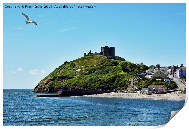 Criccieth Castle on promotory Print by Frank Irwin