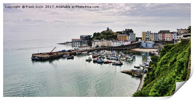 Tenby Harbour, Wales, UK Print by Frank Irwin