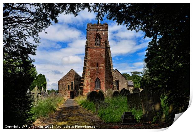 Holy Cross Church, Woodchurch, Wirral, UK Print by Frank Irwin