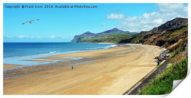 The beach at Morfa Nefyn, North Wales Print by Frank Irwin