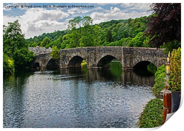 Newby Bridge Print by Frank Irwin