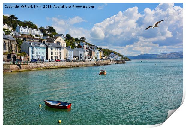 Aberdovey river front Print by Frank Irwin