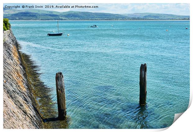 Aberdovey water front. Print by Frank Irwin