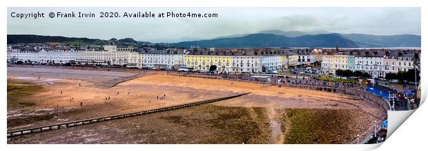 Panoramic view of Llandudno seafront   Print by Frank Irwin