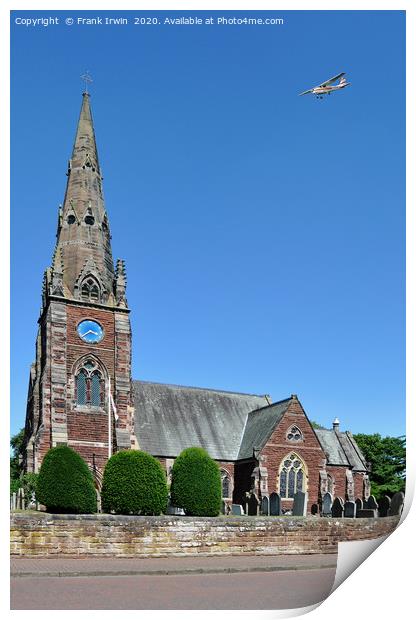 All Saints Church, Thornton Hough, Wirral Print by Frank Irwin