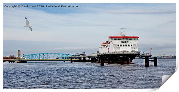 "Ben my Chree" at 12 Quays Terminal, Birkenhead Print by Frank Irwin