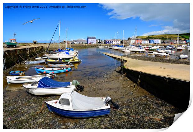 The beautiful Harbour of Aberaeron Print by Frank Irwin