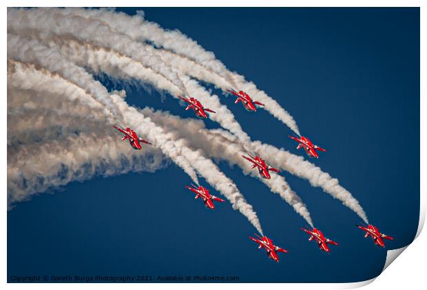 Reds Up and Over Print by Gareth Burge Photography