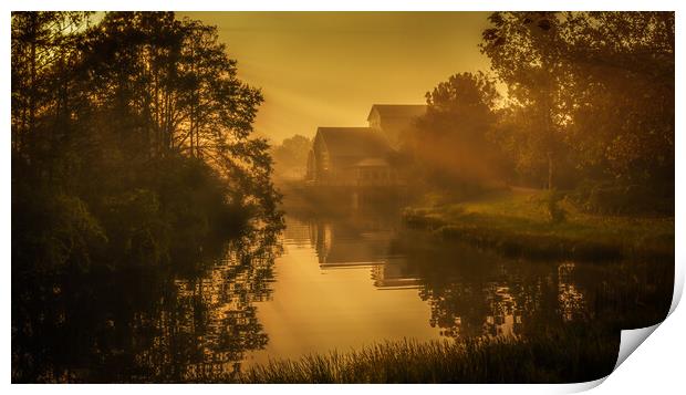 Riverside Sunrise Print by Gareth Burge Photography