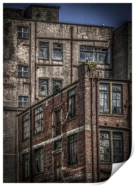 Urban dereliction, Glasgow Print by Gareth Burge Photography