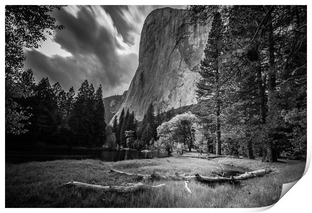 El Capitan from the Meadow Print by Gareth Burge Photography
