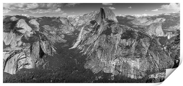Tenaya Canyon and Half Dome, Yosemite, California Print by Gareth Burge Photography