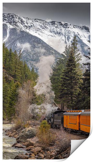 Thirsty Steam Train Print by Gareth Burge Photography