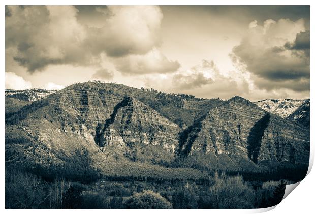 Baldy Mountain Split Tone Print by Gareth Burge Photography