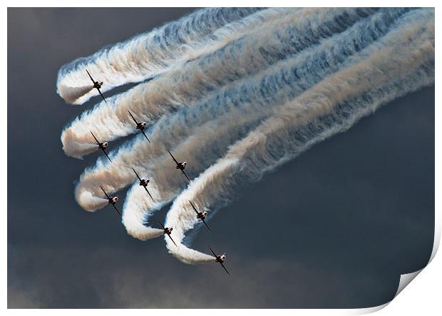Red Arrows Print by Mark Usher