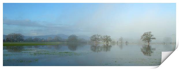 Upton Floods Print by Sue Dudley