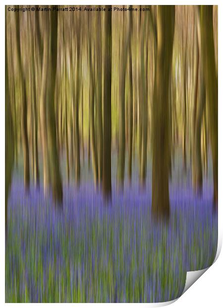  Bluebell Wood Print by Martin Parratt