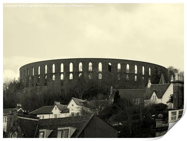 McCaigs Tower , Oban Print by Bill Lighterness