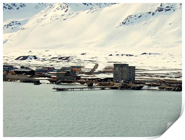 Arctic Ice Station Print by Bill Lighterness