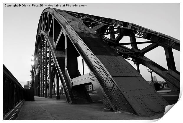 Newcastle Tyne Bridge Print by Glenn Potts