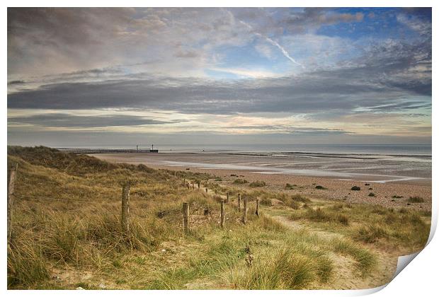 West Beach Print by Richard Cooper-Knight